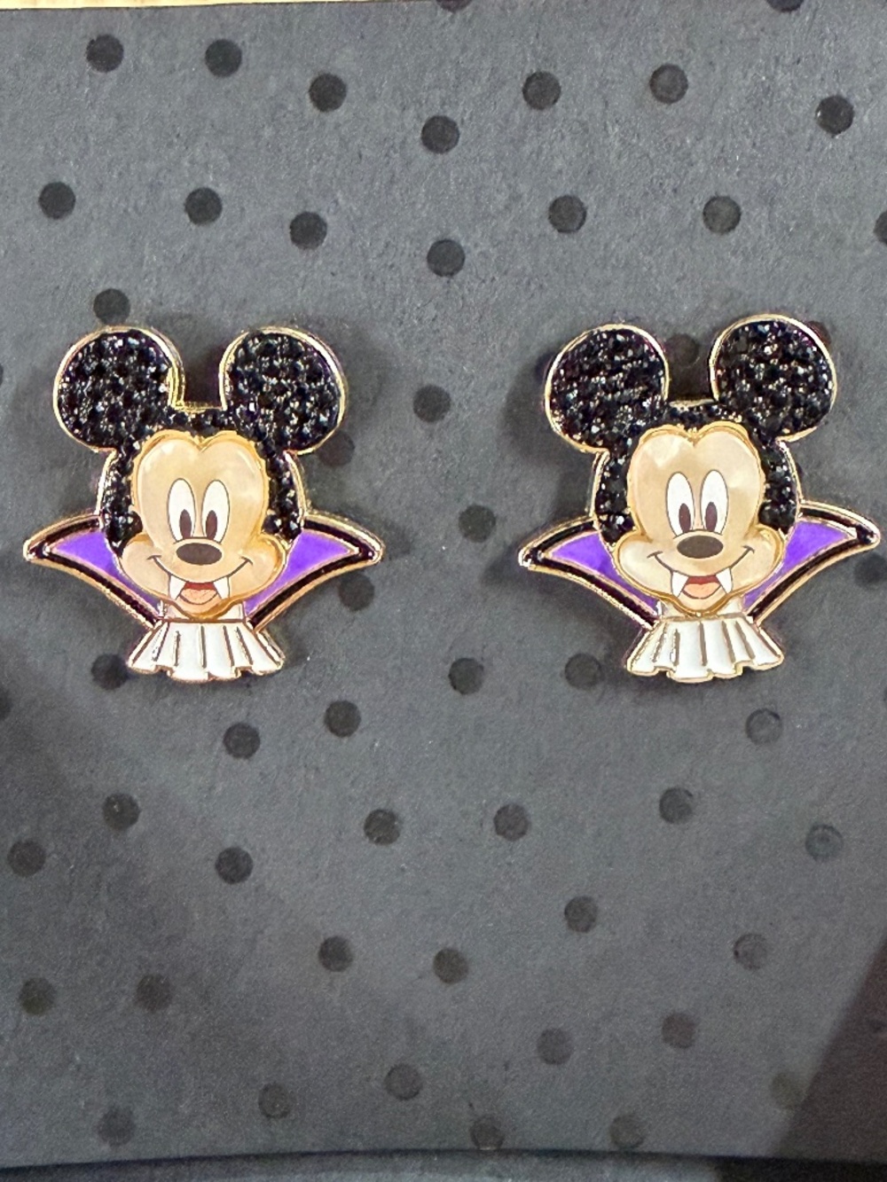 Disney x BaubleBar Mickey Mouse Vampire Halloween Earrings